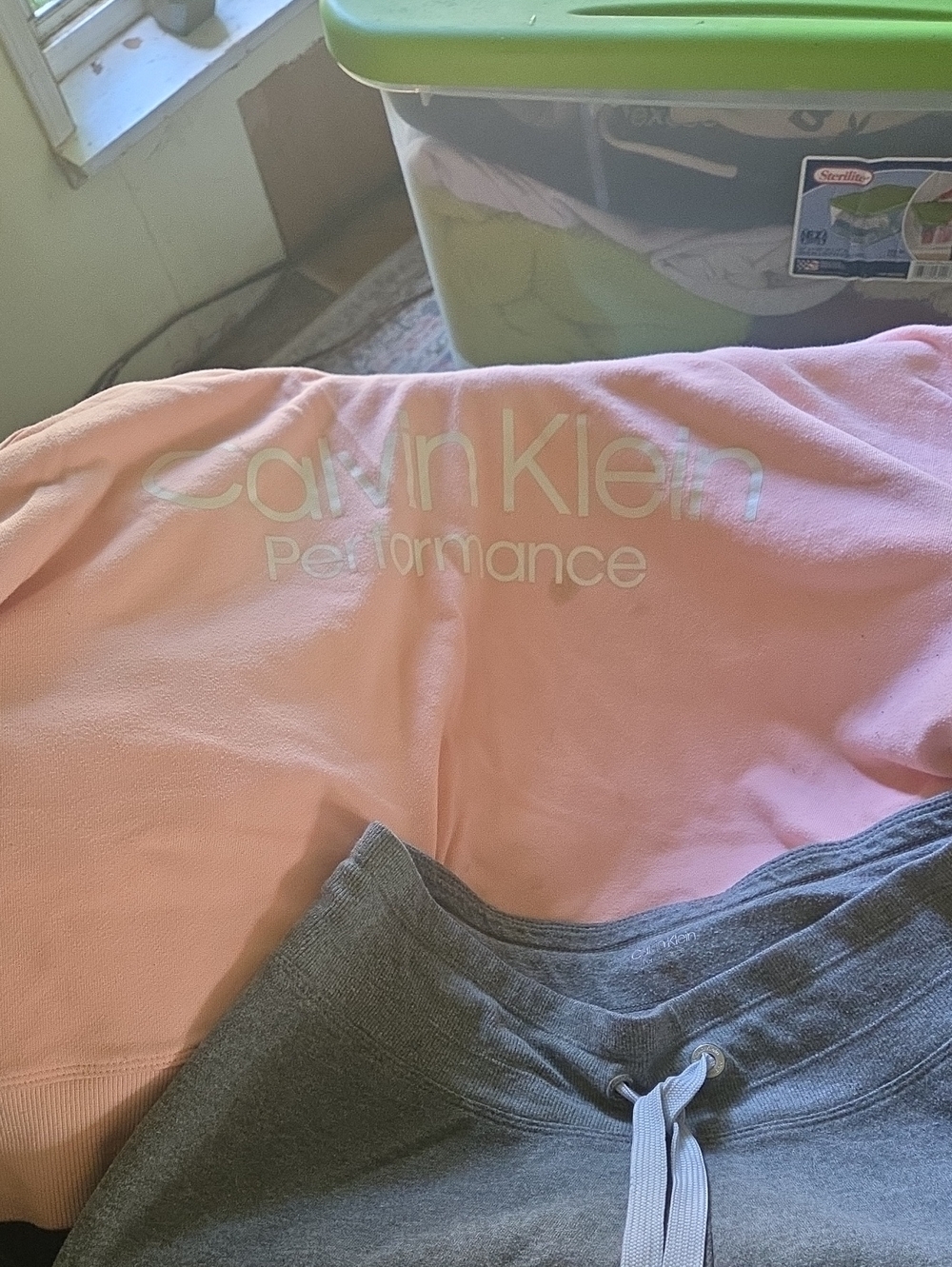 Calvin Klein Pink Crewneck Sweatshirt with Logo